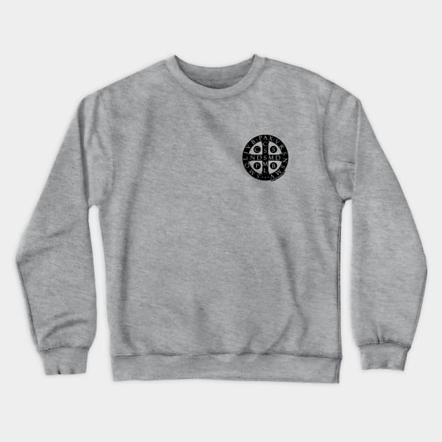 Cross of Saint Benedict Crewneck Sweatshirt by tabernacletshirts